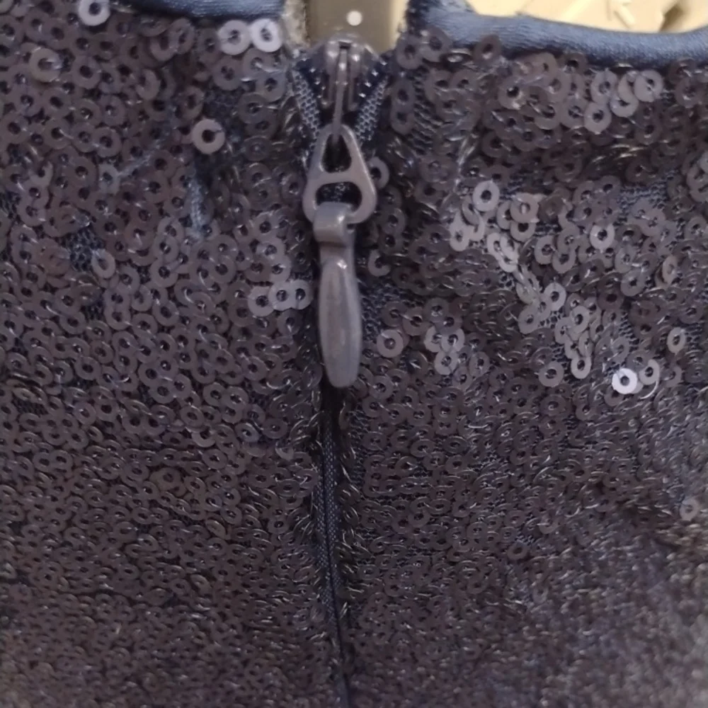 Lulu's Navy Sequin Mini Dress, Wedding Guest, Party Dress, Formal. - Picture 6 of 16